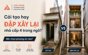Cải tạo hay đập xây lại nhà cấp 4 trong ngõ nên chọn phương án nào