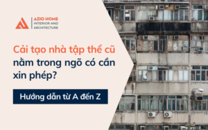Cải tạo nhà tập thể cũ nằm trong ngõ có cần xin phép