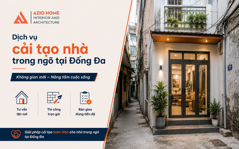 Dịch vụ cải tạo nhà trong ngõ tại Đống Đa
