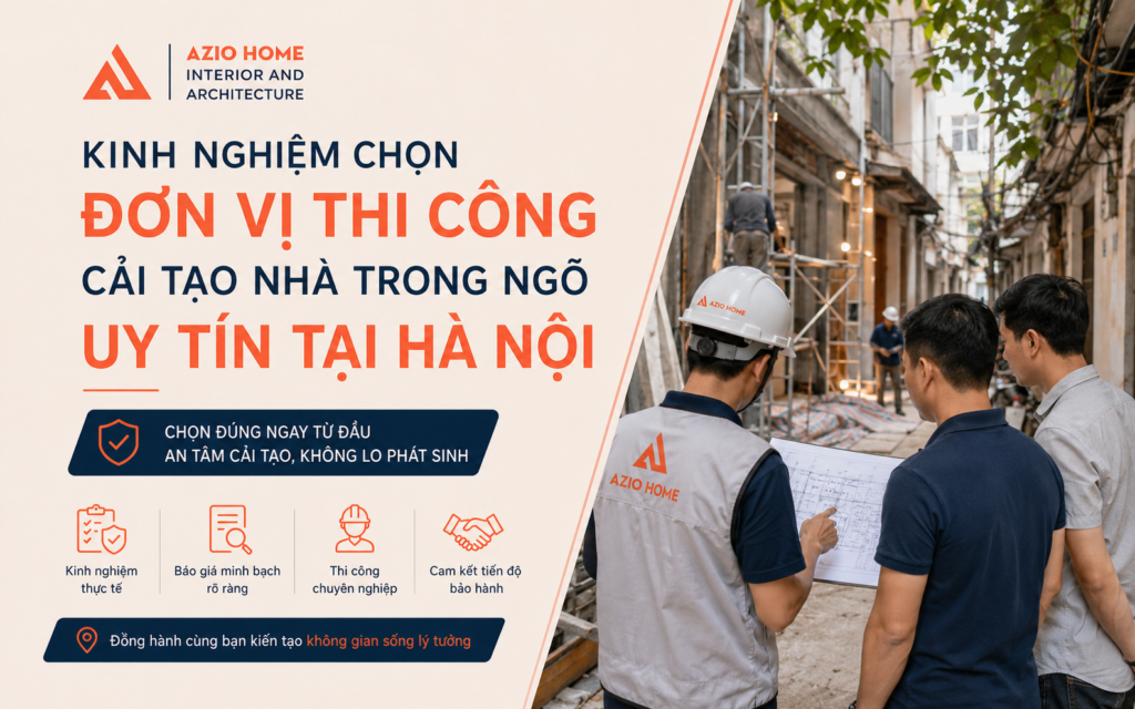 Kinh nghiệm lựa chọn đơn vị thi công uy tín