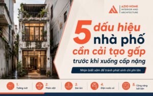5 dấu hiệu cần cải tạo nhà phố gấp