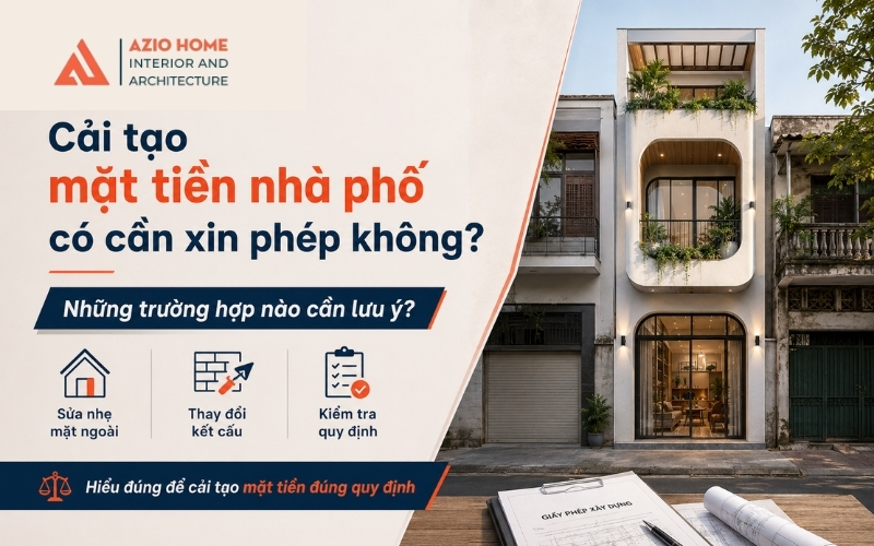 Cải tạo nhà phố có cần xin phép hay không