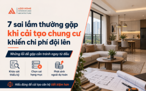 7 sai lầm thường gặp khi cải tạo chung cư khiến chi phí đội lên