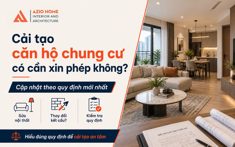 Cải tạo căn hộ chung cư có cần xin phép không