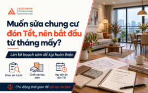 Muốn sửa chung cư đón Tết, nên bắt đầu từ tháng mấy